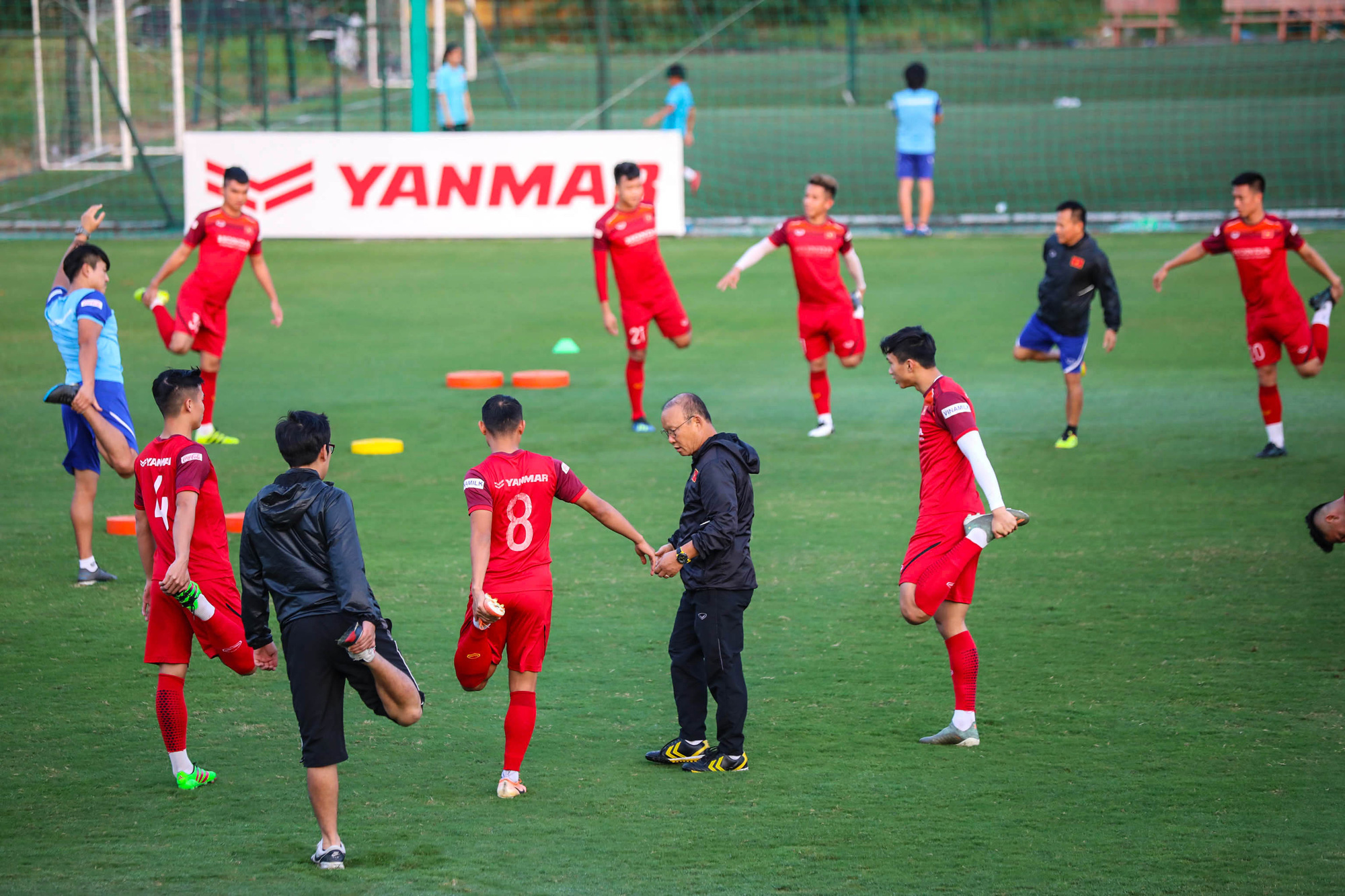 Hình ảnh khi đội tuyển Việt Nam tập luyện