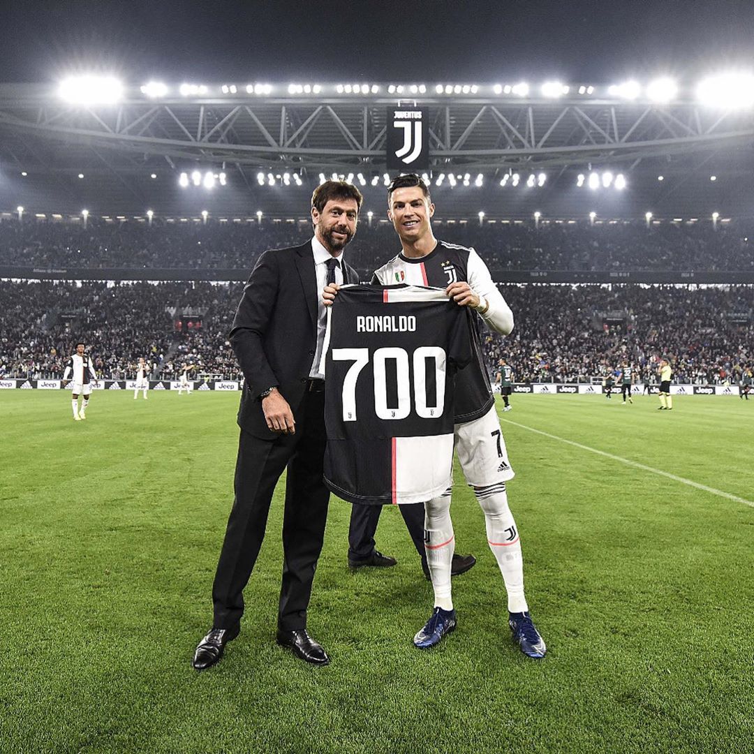 Ronaldo và chủ tịch Juventus