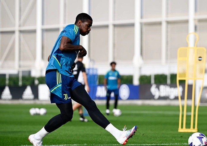 Tiền vệ Pogba tiếp tục tập luyện sẵn sàng cùng Juventus cho mùa World Cup