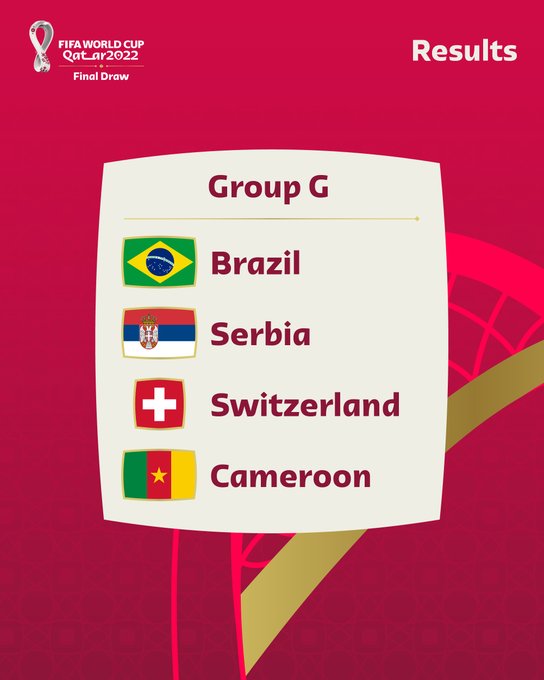 Việc đối thủ Brazil ở bảng G thật sự không dễ ăn