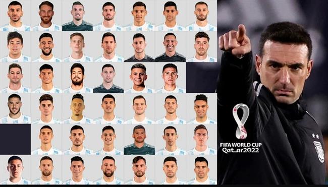 Đội hình Argentina dự WC 2022 có 40 cái tên