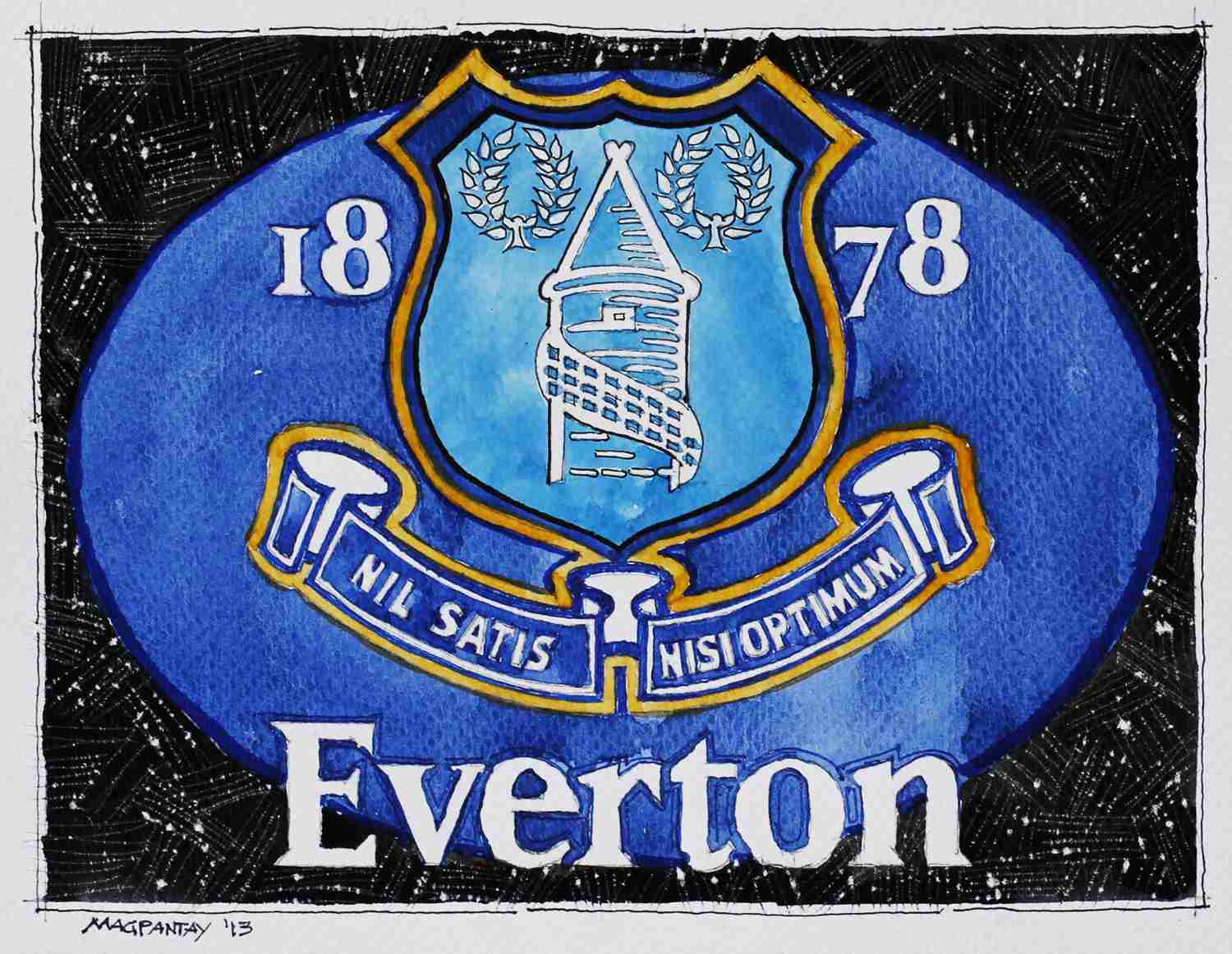 Everton đã có khá nhiều logo trước đó trong lịch sử phát triển