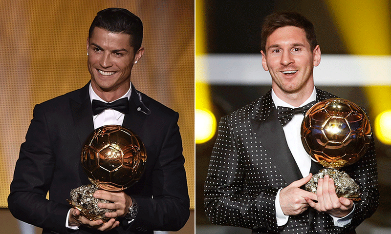 Trong 13 năm qua, Messi và Ronaldo chia nhau 12 Quả bóng vàng
