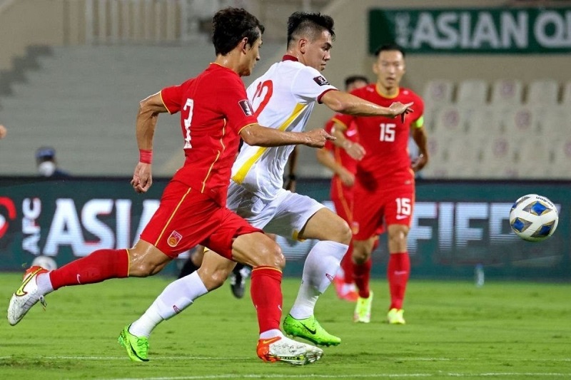 Cầu thủ Nguyễn Tiến Linh sở hữu kỹ thuật lấy bóng khéo léo 