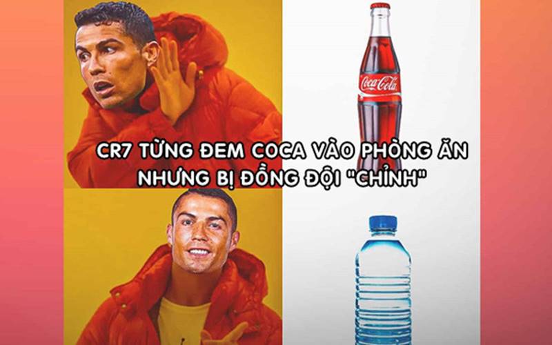 Ronaldo đã từng thích rất uống Coca Cola
