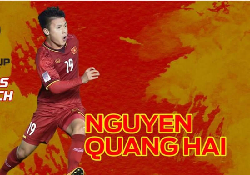 Nguyễn Quang Hải - cầu thủ bóng đá nổi tiếng của Vietnam