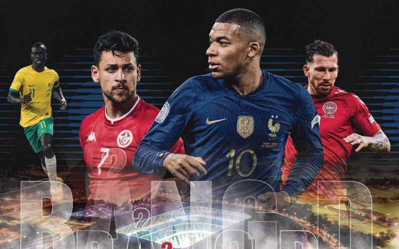 Bảng D với những Pháp - Đan Mạch - Tunisia và Australia hứa hẹn sẽ là một bảng đấu hết sức hấp dẫn tại World Cup năm nay