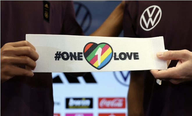 Hình ảnh chiếc băng thủ quân “One Love”