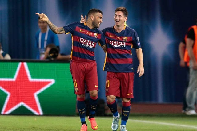 Messi và Alves đã cùng nhau trải qua 8 mùa giải thành công nhất trong lịch sử Barcelona