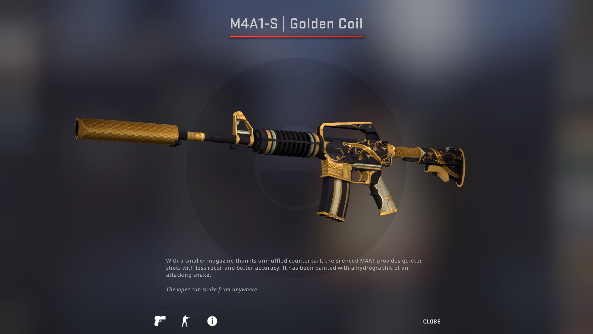 M4A1-S - Golden Coil