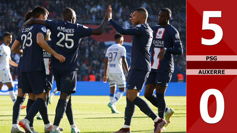 Trận đấu “tạm biệt” tại vòng 15 Ligue 1 với chiến thắng 5-0