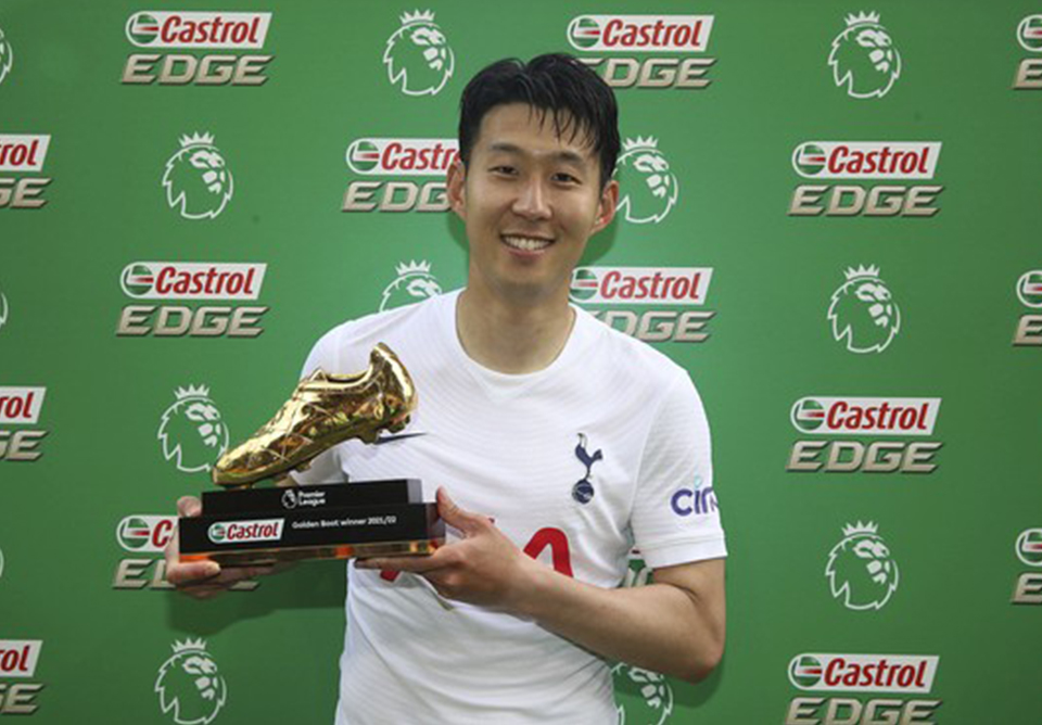 Son Heung Min nhận giải Chiếc giày vàng tại Ngoại hạng Anh