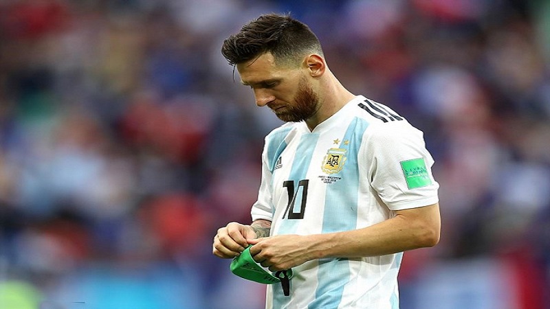 Messi từng rơi vào vực thẳm của sự thất vọng sau thất bại của Argentina tại WC 2018. 