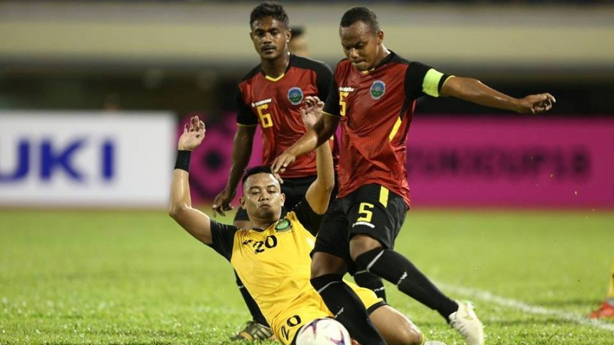 Trận đấu tranh vé vào vòng bảng AFF CUP giữa Brunei và Đông Timor
