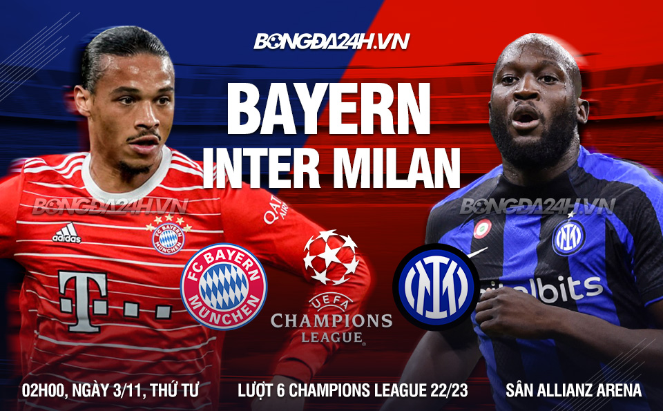 Lịch thi đấu giữa Bayern và Inter
