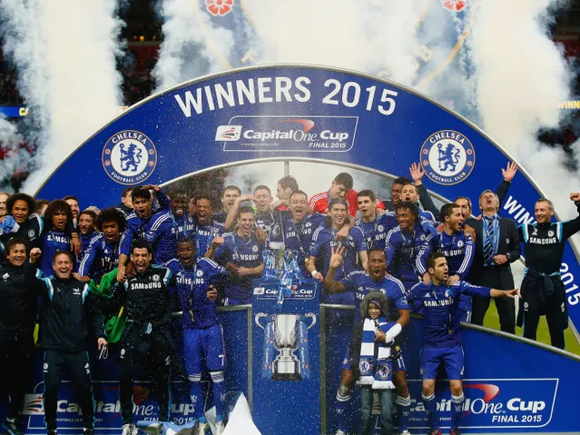 Chelsea tại mùa giải 2014/2015 là đội bóng gần nhất vô địch Cúp Liên đoàn.
