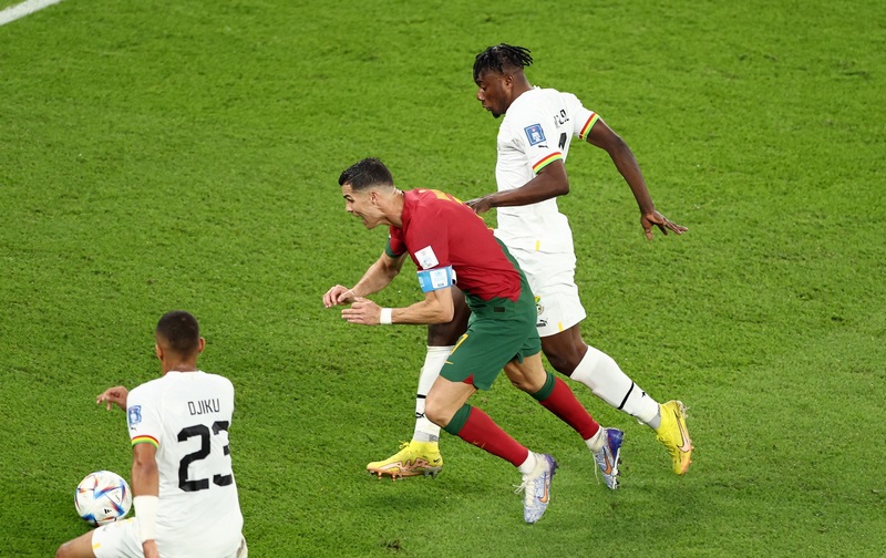 Trận đối đấu kịch tính giữa Ghana và Bồ Đào Nha