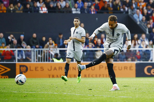 Như thường lệ, Neymar lại ghi bàn và PSG có trọn 3 điểm trước chủ nhà Lorientclose