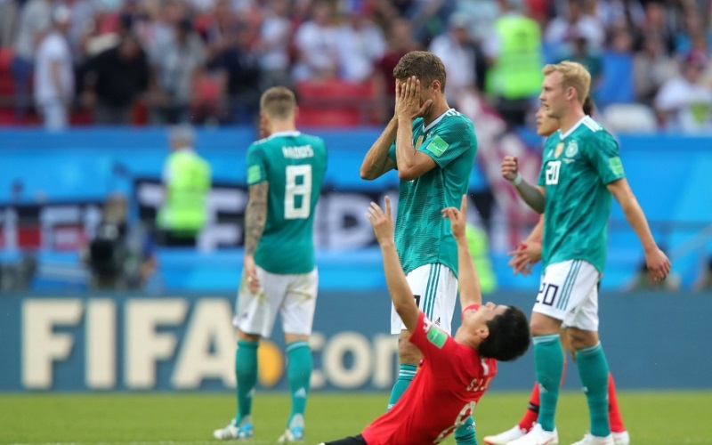 Vòng bảng chứng kiến sự dừng bước của đội tuyển Đức