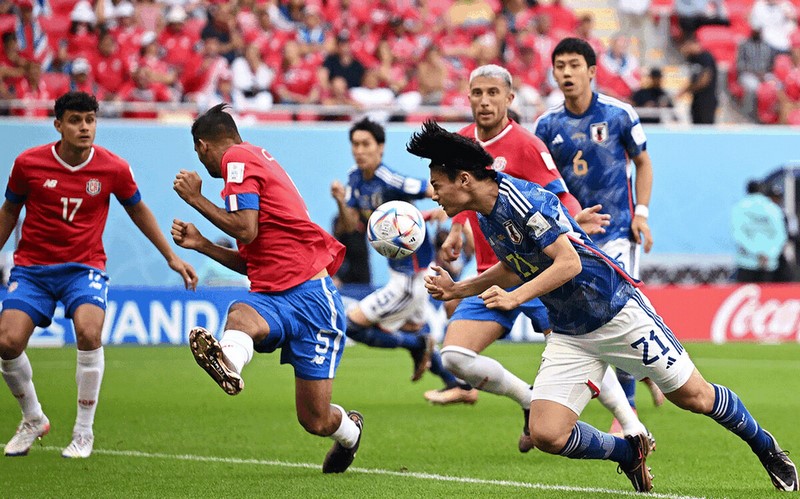 Nhật Bản thua dưới tay đội tuyển được đánh giá thấp hơn là Costa Rica