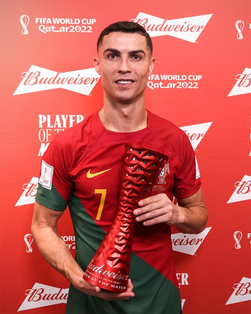 Ronaldo cùng danh hiệu cá nhân thứ 7 ở World Cup