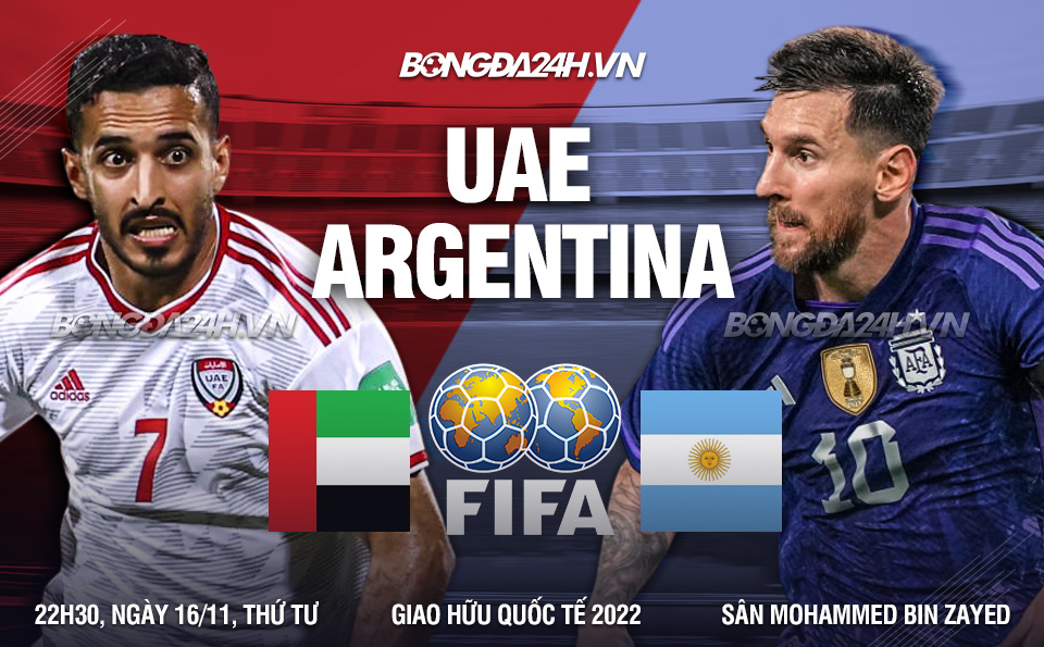Trận đấu giao hữu giữa Argentina và UAE