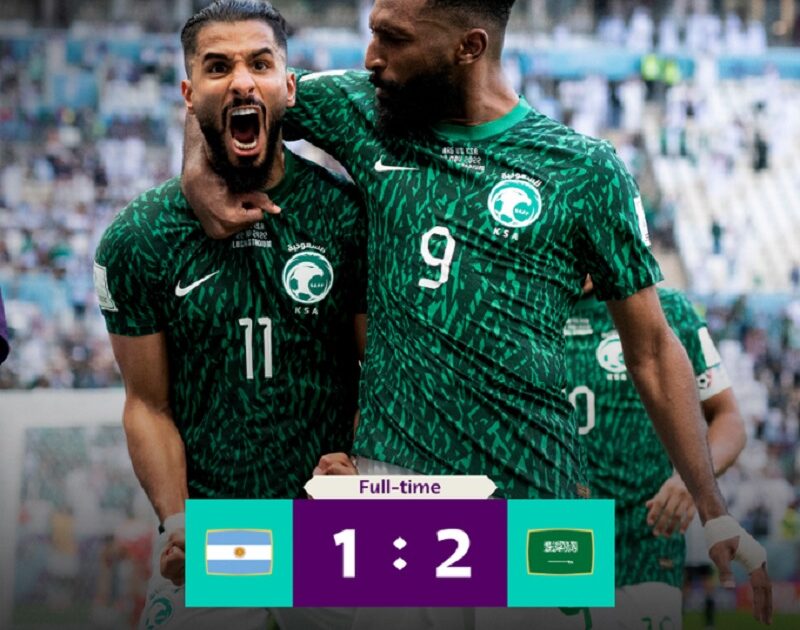 Kết quả không tưởng khi Saudi Arabia chiến thắng Argentina 2 - 1