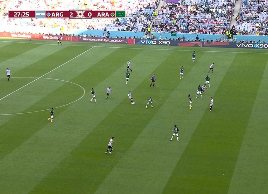 Trận đấu giành chiến thắng của Ả Rập Xê Út trước Argentina