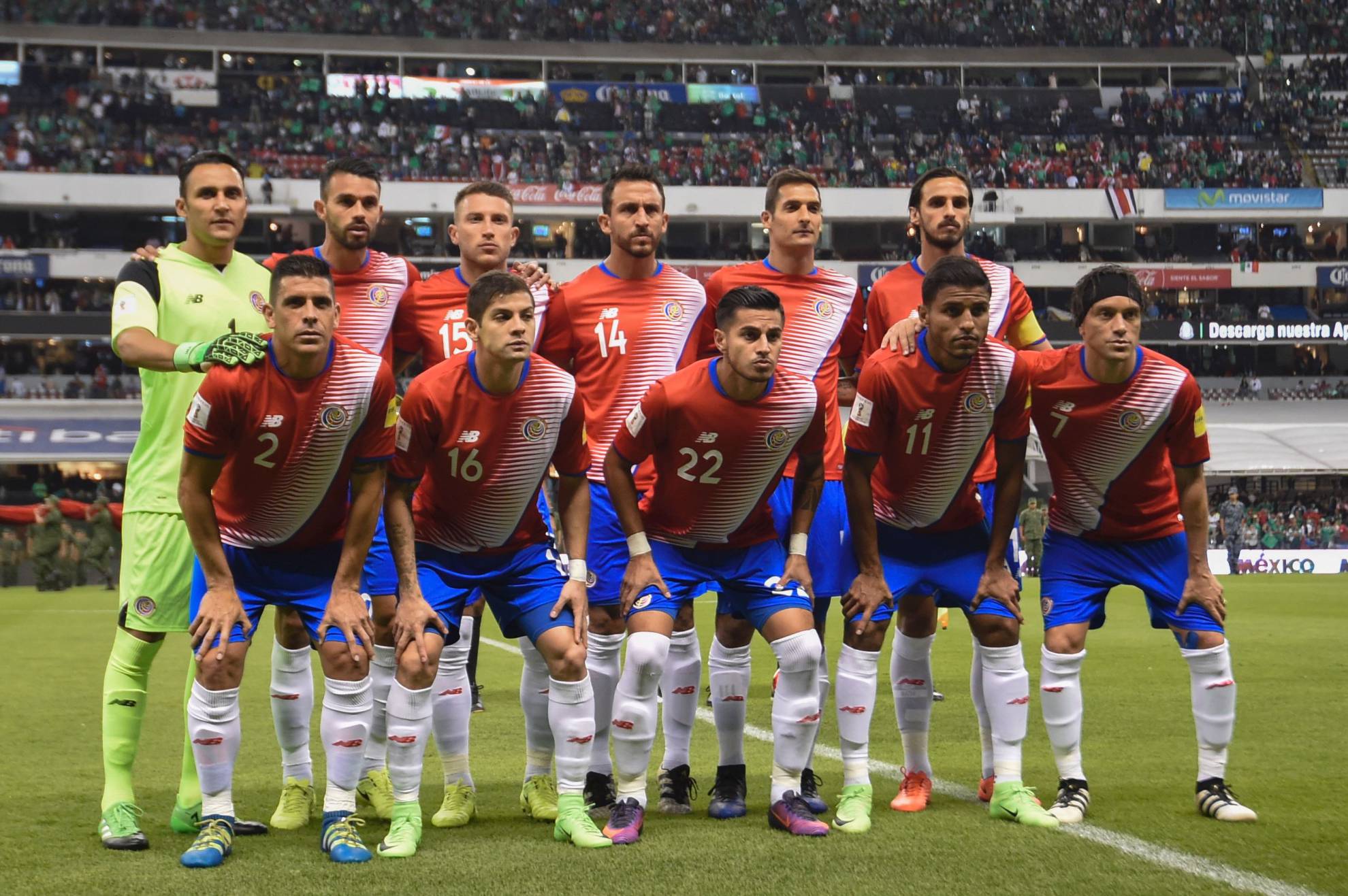 Đội tuyển Costa Rica với sự hưng phấn cho trận mở đầu