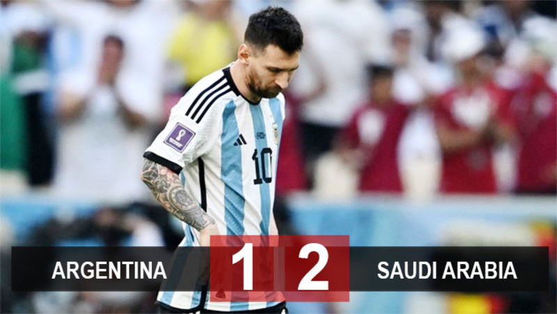 Saudi Arabia dẫn Argentina 2-1 trong vòng loại World Cup 2022 khiến fan bất ngờ