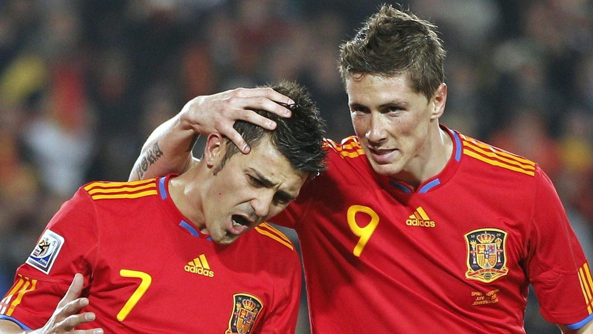 Fernando Torres và David Villa từng là cặp đôi “song sát” đáng sợ của Tây Ban Nha.