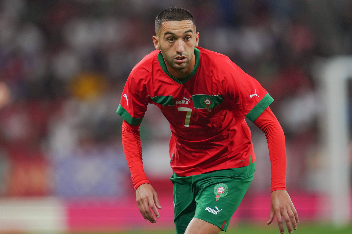 Hakim Ziyech ngôi sao của đội tuyển Maroc đã trở lại