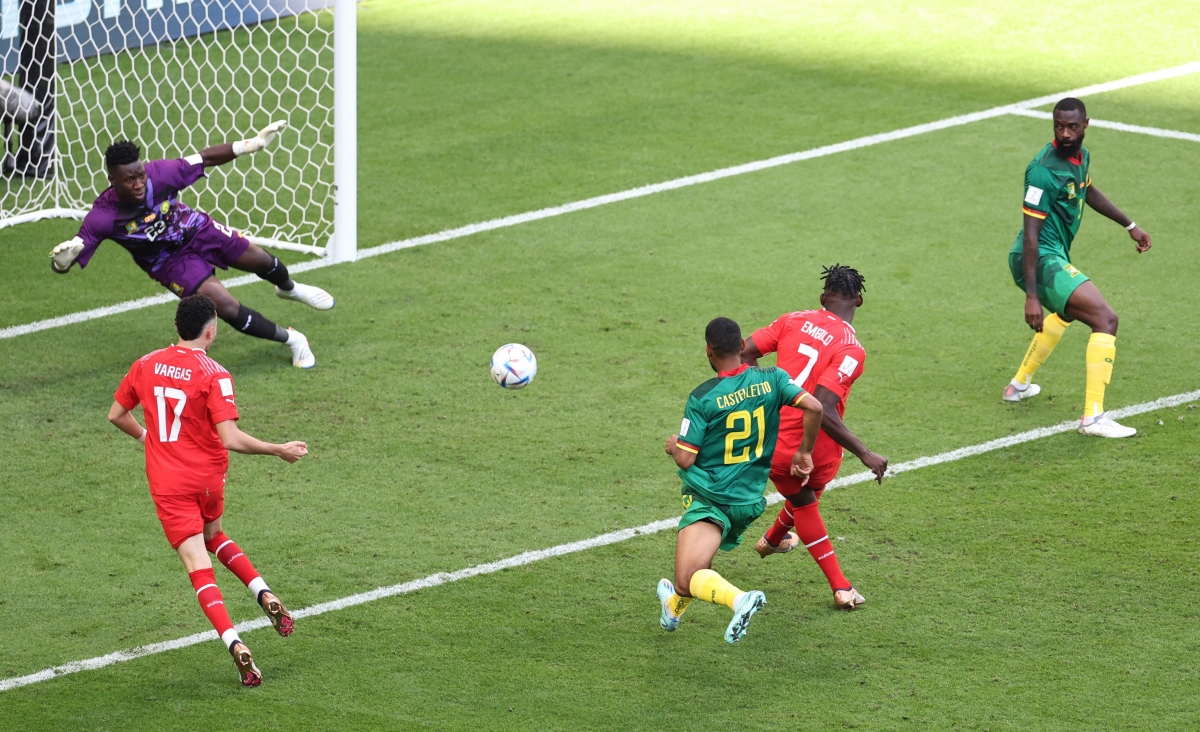 Thụy Sĩ vừa có chiến thắng ngoạn mục trước Cameroon
