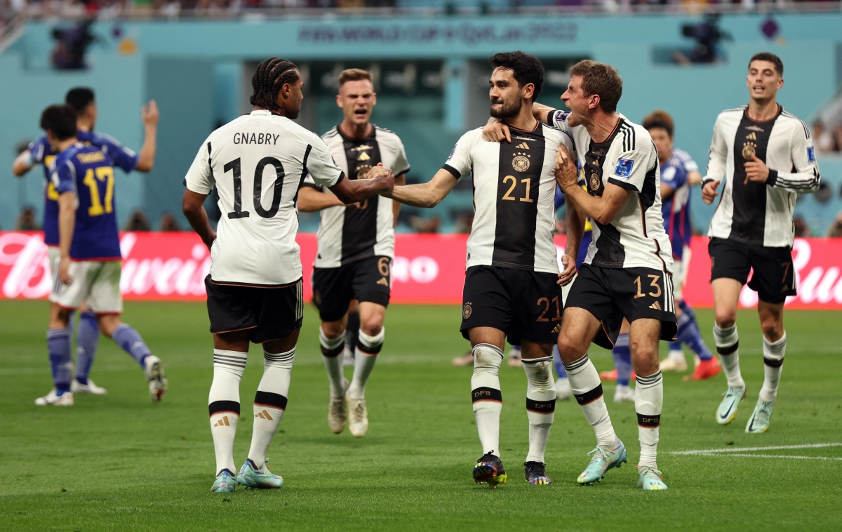 Trận thua sốc trước Nhật Bản khiến người hâm mộ Đức không khỏi bàng hoàng tại World Cup 2022