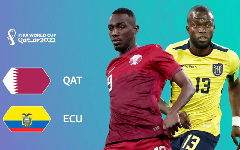Trận đấu giữa Ecuador và Qatar tại World Cup 2022