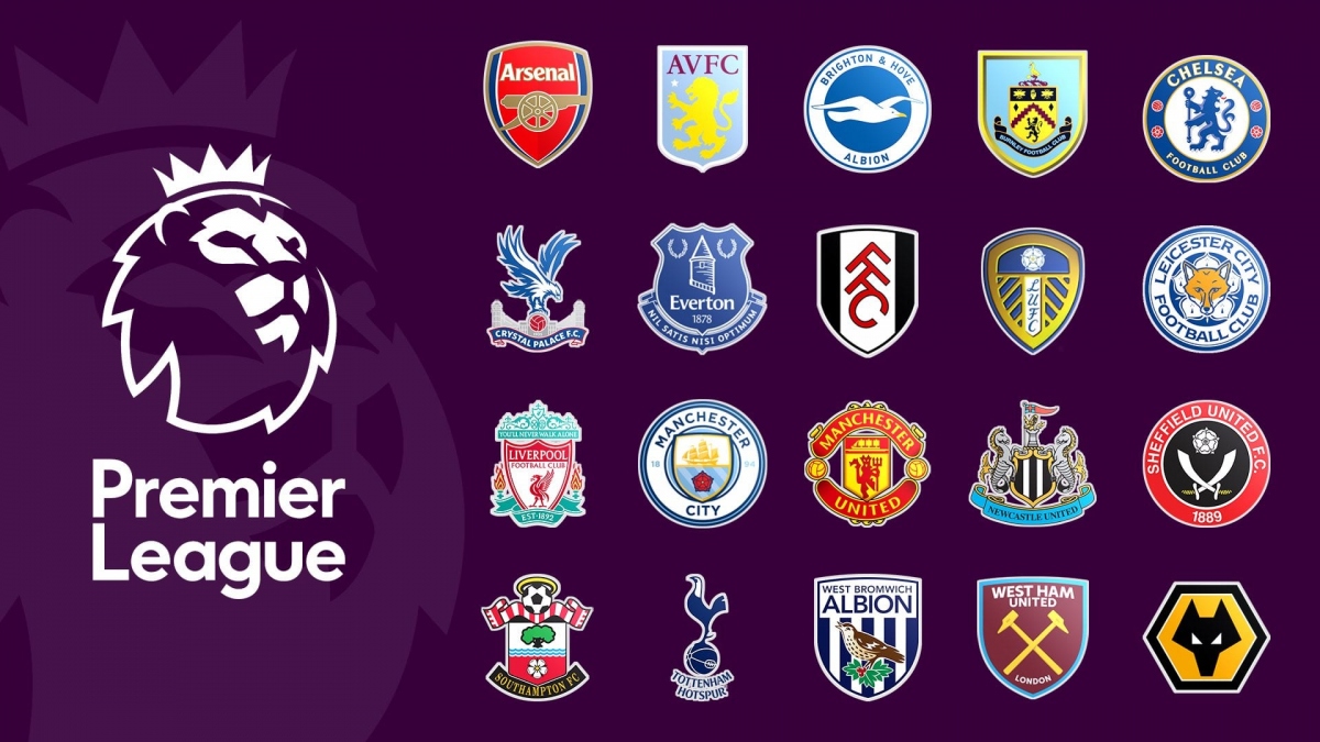 Ngoại hạng Anh có sự góp mặt của 20 câu lạc bộ bóng đá