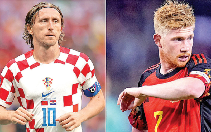 Những chàng tiền vệ hào hoa như Luka Modric và Kevin De Bruyne có kỳ World Cup cuối cùng trong sự nghiệp