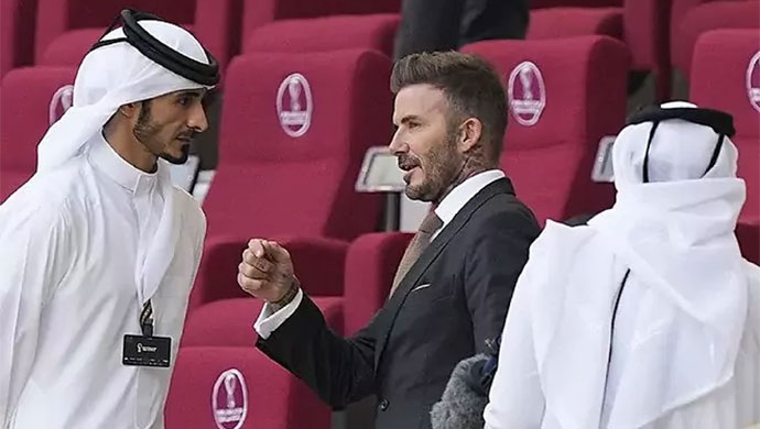 Người hâm mộ đã chú ý tới nơi ở của Beckham tại Qatar 