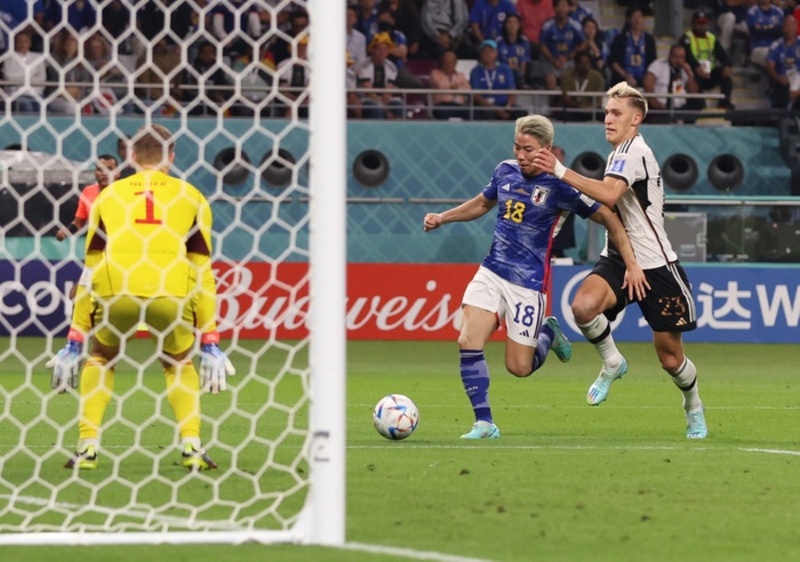 Lịch sử lặp lại, Đức để thua 1 - 2 trước Nhật