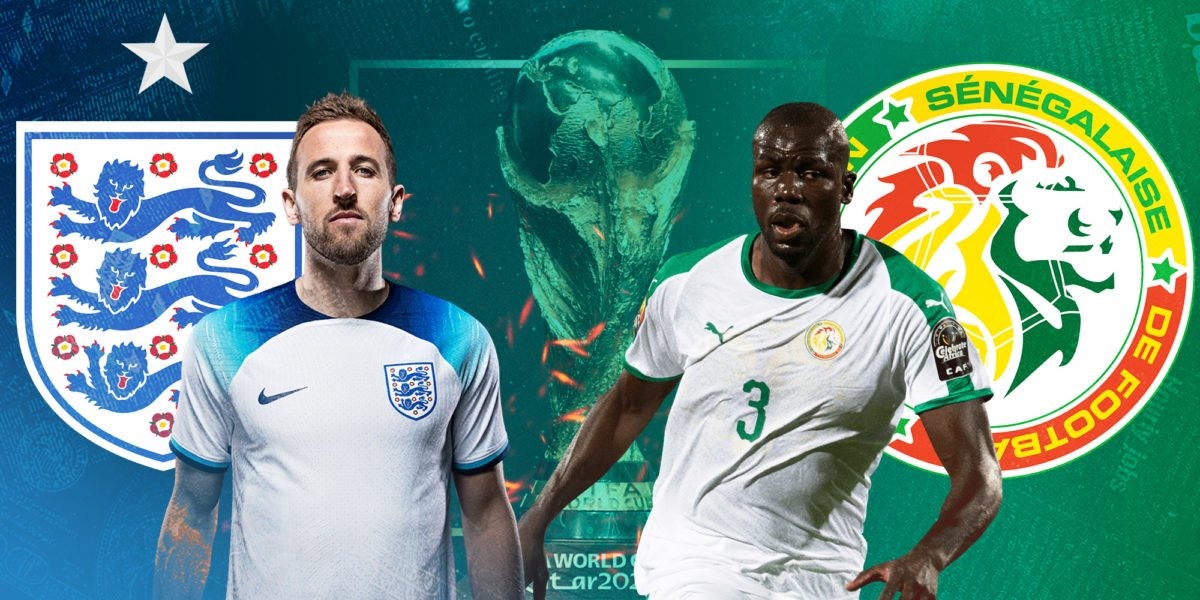 Trận đấu căng thẳng giữa đội Anh và đội Senegal để giành vé đi vào tứ kết