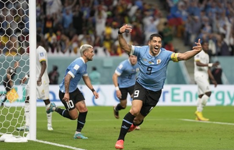 Kết quả chung cuộc Uruguay chiến thắng 2-0 trước Ghana