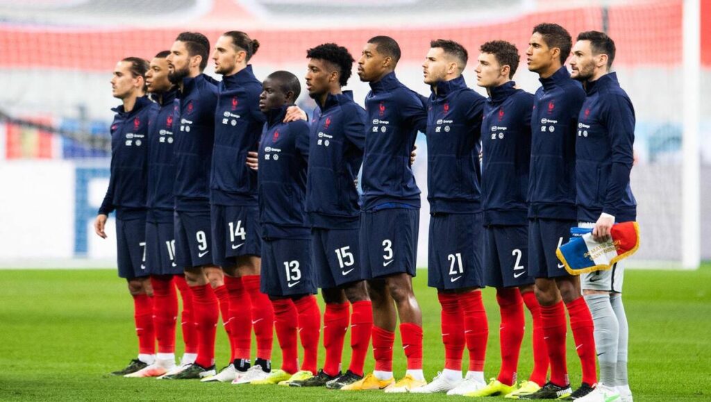 Đội tuyển Pháp là đội tuyển khá nổi bật trong danh sách này