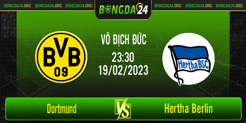 Nhận định kết quả Dortmund vs Hertha Berlin vào lúc 23h30 ngày 19/2/2023