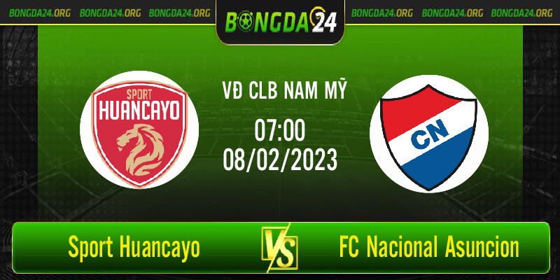 Nhận định Sport Huancayo vs FC Nacional Asuncion, lúc 07h00 ngày 8/2/2023