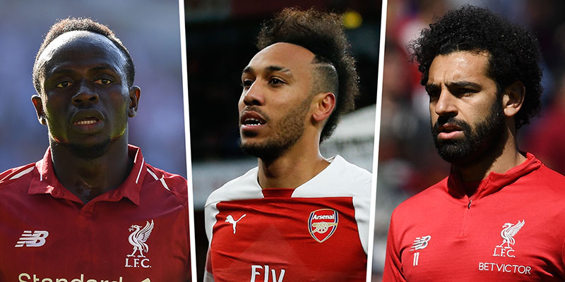 Salah, Aubameyang và Mane dẫn đầu danh sách Vua phá lưới Ngoại hạng Anh 2018/29