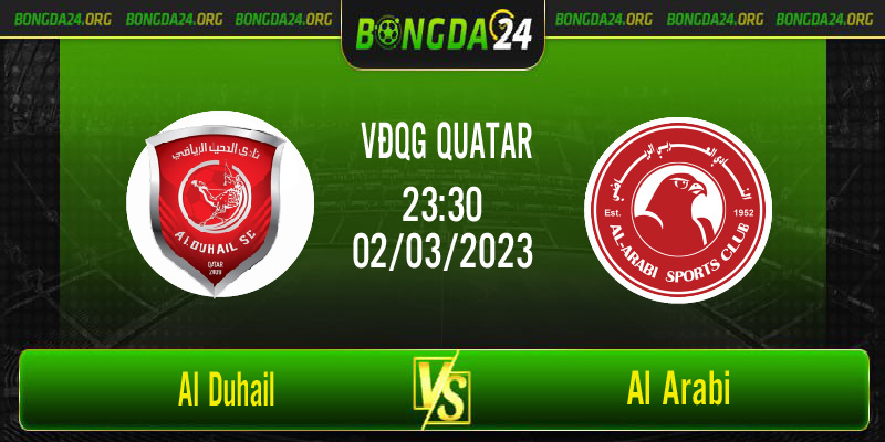Nhận định bóng đá Al Duhail vs Al Arabi vào lúc 23h15 ngày 2/3/2023