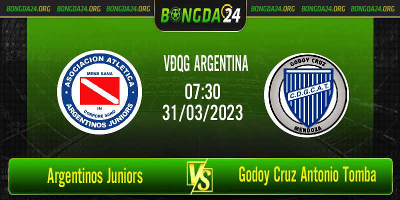 Nhận định bóng đá Argentinos Juniors vs Godoy Cruz Antonio Tomba vào lúc 07h30 ngày 31/3/2023