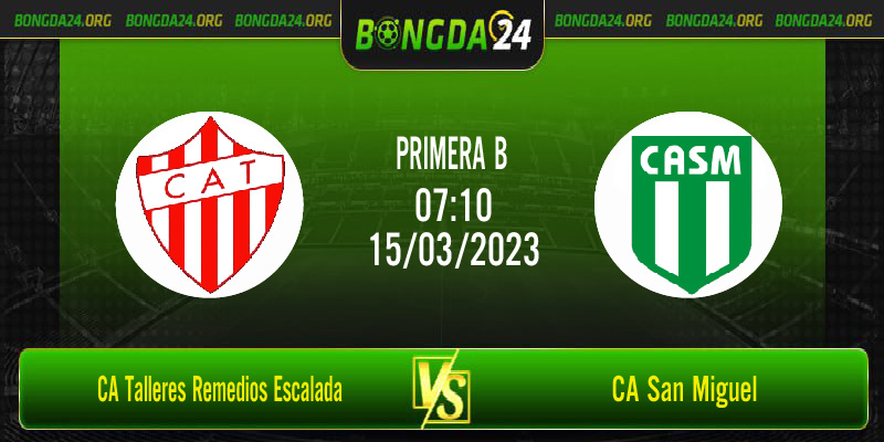 Nhận định bóng đá CA Talleres Remedios de Escalada vs CA San Miguel vào lúc 07h10 ngày 15/3/2023