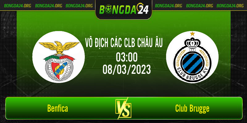 Nhận định bóng đá Benfica vs Club Brugge vào lúc 3h00 ngày 8/3/2023
