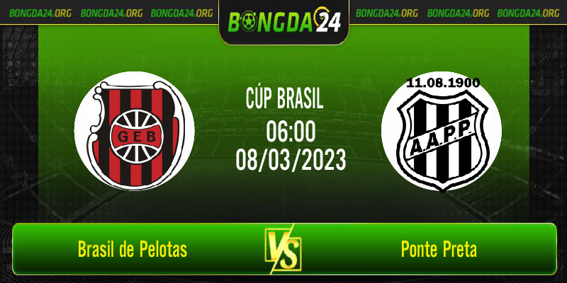 Nhận định bóng đá Brasil de Pelotas vs Ponte Preta vào lúc 06h00 ngày 8/3/2023